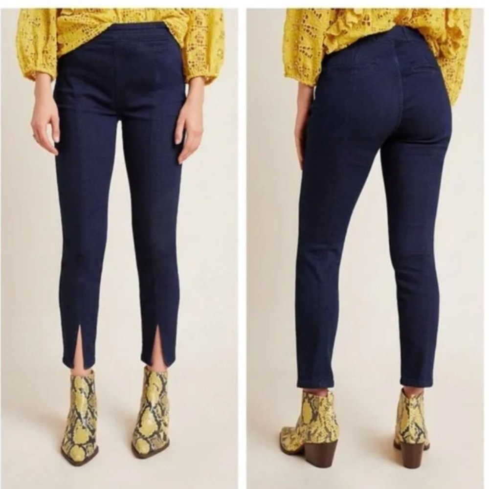 Anthropologie Pilcro Slit-Front High Rise Skinny Jeans 32